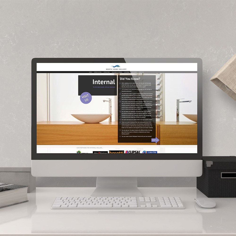 North Home Gallery Website Soapbox Graphic Design Studio Sydney