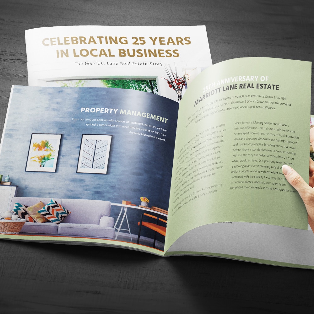 Marriott Lane Promotional Brochures Soapbox Graphic Design Studio